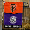 Giants vs Rockies House Divided Flag, MLB House Divided Flag