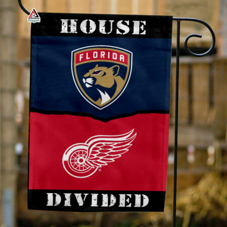 Panthers vs Red Wings House Divided Flag, NHL House Divided Flag