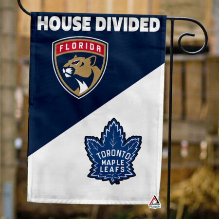 Panthers vs Maple Leafs House Divided Flag, NHL House Divided Flag