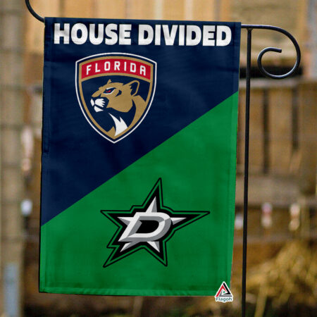 Panthers vs Stars House Divided Flag, NHL House Divided Flag