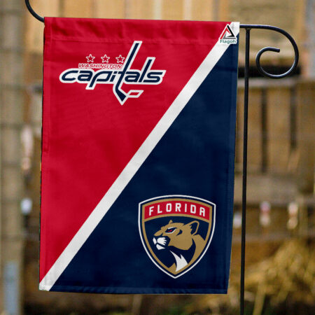 Capitals vs Panthers House Divided Flag, NHL House Divided Flag