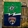 Stars vs Panthers House Divided Flag, NHL House Divided Flag