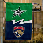 Stars vs Panthers House Divided Flag, NHL House Divided Flag