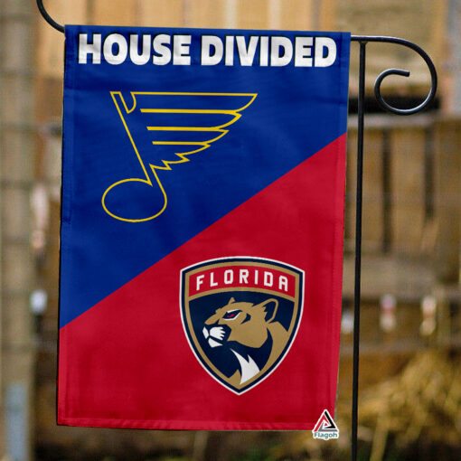 Blues vs Panthers House Divided Flag, NHL House Divided Flag