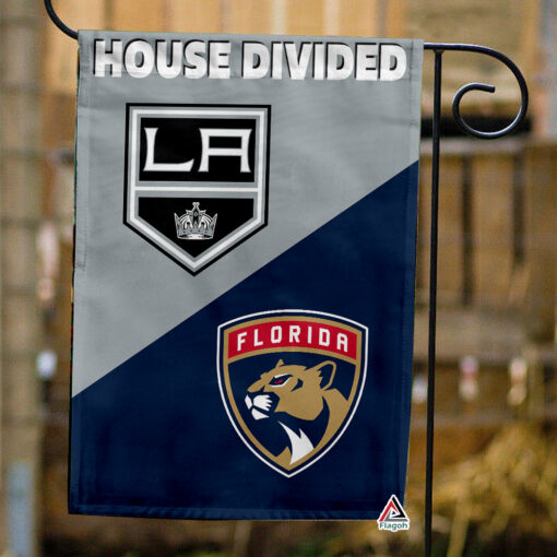 Kings vs Panthers House Divided Flag, NHL House Divided Flag