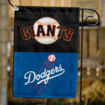 Giants vs Dodgers House Divided Flag, MLB House Divided Flag