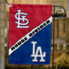 Cardinals vs Dodgers House Divided Flag, MLB House Divided Flag