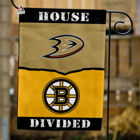 Ducks vs Bruins House Divided Flag, NHL House Divided Flag
