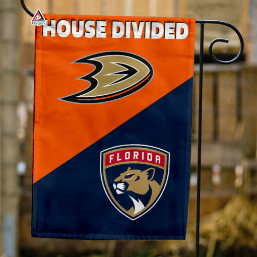 Ducks vs Panthers House Divided Flag, NHL House Divided Flag