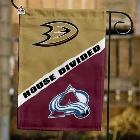 Ducks vs Avalanche House Divided Flag, NHL House Divided Flag