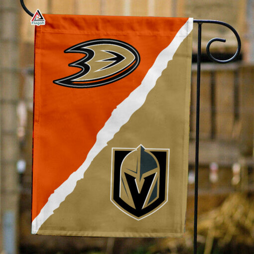 Ducks vs Golden Knights House Divided Flag, NHL House Divided Flag
