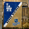 Dodgers vs Royals House Divided Flag, MLB House Divided Flag