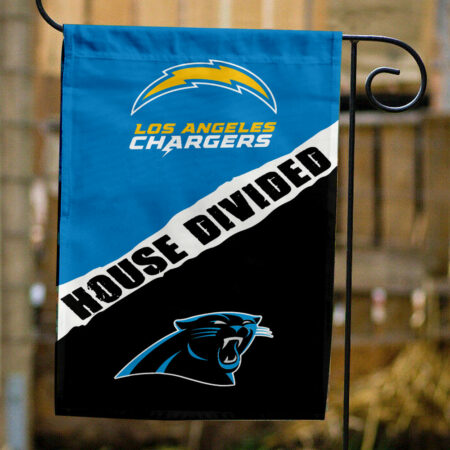 Chargers vs Panthers House Divided Flag, NFL House Divided Flag
