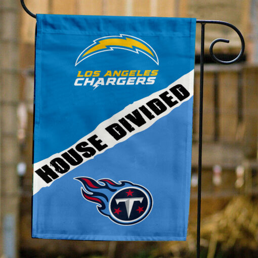 Chargers vs Titans House Divided Flag, NFL House Divided Flag