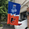 Royals vs Orioles House Divided Flag, MLB House Divided Flag
