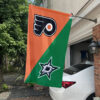 Flyers vs Stars House Divided Flag, NHL House Divided Flag