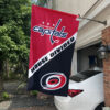 Capitals vs Hurricanes House Divided Flag, NHL House Divided Flag