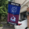 Lightning vs Avalanche House Divided Flag, NHL House Divided Flag