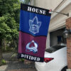 Maple Leafs vs Avalanche House Divided Flag, NHL House Divided Flag