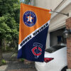 Astros vs Twins House Divided Flag, MLB House Divided Flag
