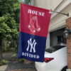 Red Sox vs Yankees House Divided Flag, MLB House Divided Flag