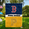 Red Sox vs Pirates House Divided Flag, MLB House Divided Flag
