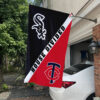 White Sox vs Twins House Divided Flag, MLB House Divided Flag