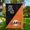 White Sox vs Giants House Divided Flag, MLB House Divided Flag