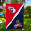 Guardians vs Cardinals House Divided Flag, MLB House Divided Flag