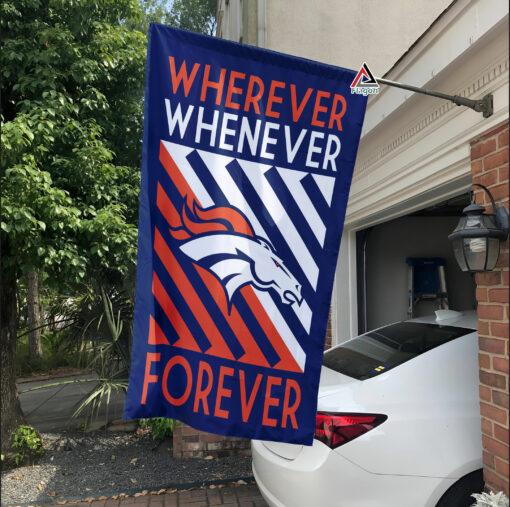 Denver Broncos Forever Fan Flag, NFL Sport Fans Outdoor Flag