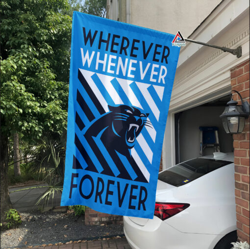 Carolina Panthers Forever Fan Flag, NFL Sport Fans Outdoor Flag