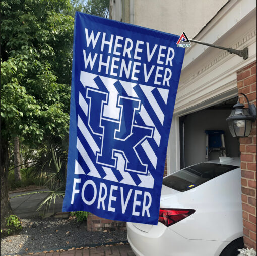 Lids Kentucky Wildcats Forever Fan Flag, NCAA Sport Fans Outdoor Flag