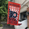 Philadelphia Flyers Forever Fan Flag, NHL Sport Fans Outdoor Flag