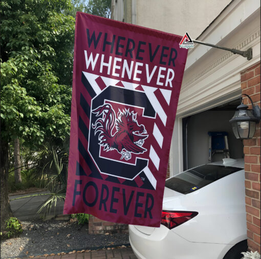 South Carolina Gamecocks Forever Fan Flag, NCAA Sport Fans Outdoor Flag
