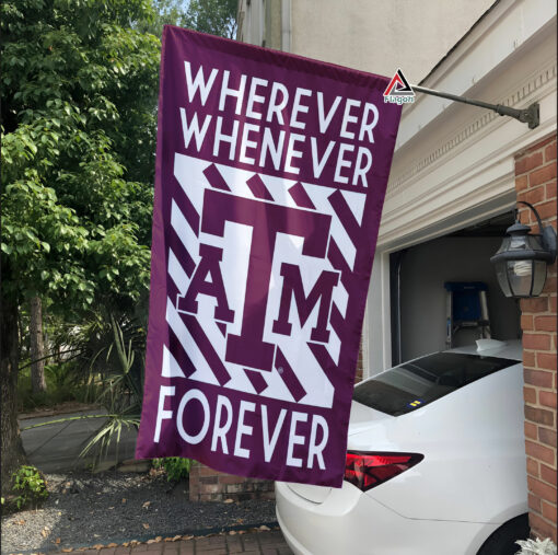 Texas A&M Aggies Forever Fan Flag, NCAA Sport Fans Outdoor Flag