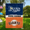 Rays vs Giants House Divided Flag, MLB House Divided Flag