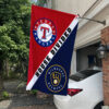 Rangers vs Brewers House Divided Flag, MLB House Divided Flag