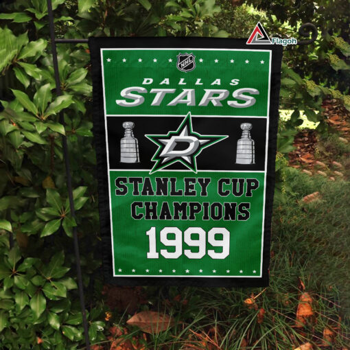 Dallas Stars Stanley Cup Champions Flag, Dallas Stars Stanley Cup Flag, NHL Premium Flag