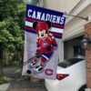 Montreal Canadiens x Mickey Hockey Flag, Montreal Canadiens Flag, NHL Premium Flag