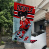 New Jersey Devils x Mickey Hockey Flag, New Jersey Devils Flag, NHL Premium Flag