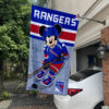 New York Rangers x Mickey Hockey Flag, New York Rangers Flag, NHL Premium Flag