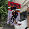 Ottawa Senators x Mickey Hockey Flag, Ottawa Senators Flag, NHL Premium Flag