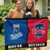 Royals vs Phillies House Divided Flag, MLB House Divided Flag