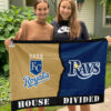 Royals vs Rays House Divided Flag, MLB House Divided Flag