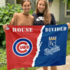 Cubs vs Royals House Divided Flag, MLB House Divided Flag