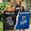 White Sox vs Royals House Divided Flag, MLB House Divided Flag