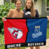 Guardians vs Royals House Divided Flag, MLB House Divided Flag