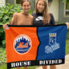 Mets vs Royals House Divided Flag, MLB House Divided Flag