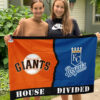 Giants vs Royals House Divided Flag, MLB House Divided Flag