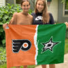 Flyers vs Stars House Divided Flag, NHL House Divided Flag